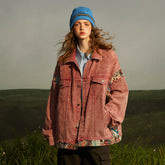 Unisex Jacket Vintage Denim Jacket Loose Lapels Denim Jacket